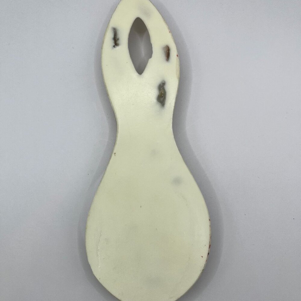 ✨ Vintage 1970s Lucite Spoon Rest with Embedded Abalone Shell ✨ - Picture 4 of 4